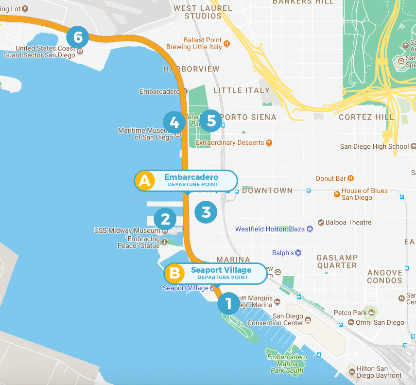 Image of a San Diego Map mobile