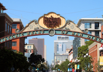 Image of Gaslamp Quarter Sign in Old Town San Diego