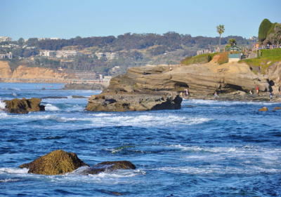 Image of La Jolla cove from water