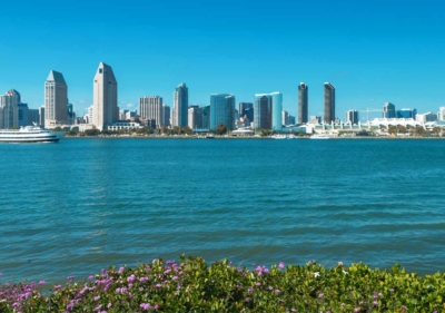 Image of San Diego skyline from Coronado