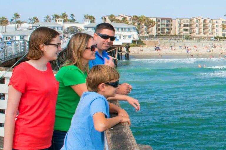 Image of kids on the pier in San Diego