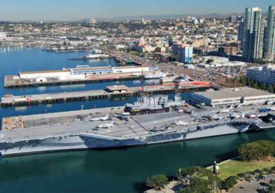 Image of USS Midway from above