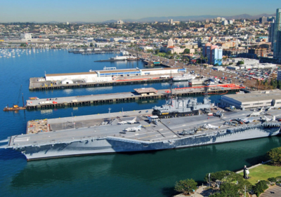 Image of san diego embarcadero from above