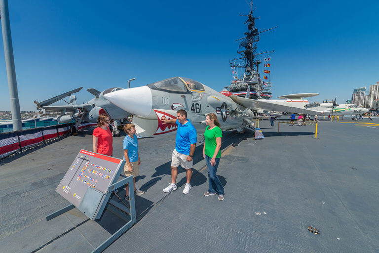 san diego uss midway and family