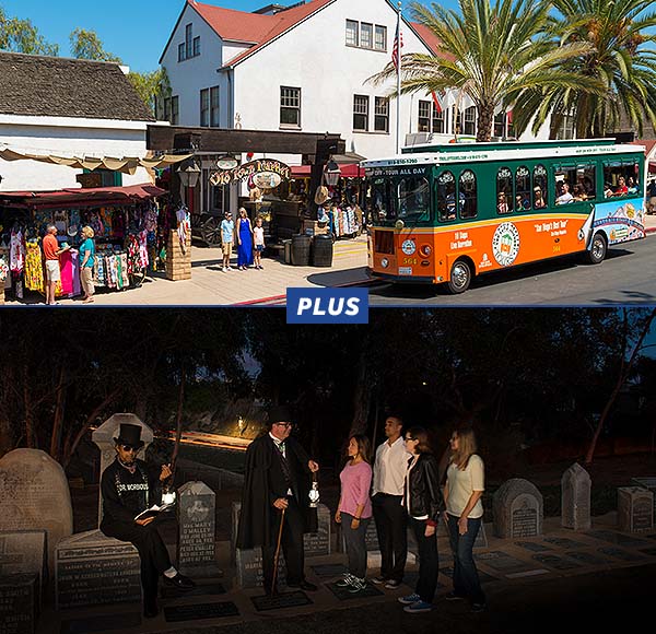 San Diego trolley tour and ghost tour package