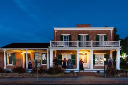 Whaley House at night