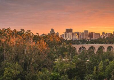 Balboa Park at sunset